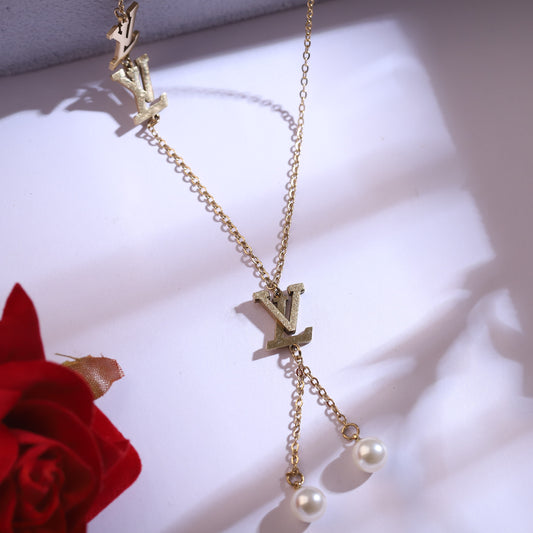 Trendy Charm Chain Stud Set – 18K Gold Plated, Anti-Tarnish, Waterproof, Everyday Minimalist Jewelry (GOLD)