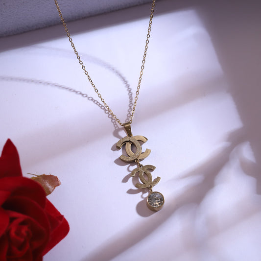 Trendy Charm Chain Stud Set – 18K Gold Plated, Anti-Tarnish, Waterproof, Everyday Minimalist Jewelry (GOLD)