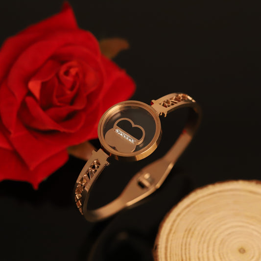 Gold-Plated Locket Bracelet  – Anti-Tarnish & Skin-Friendly (ROSE GOLD)