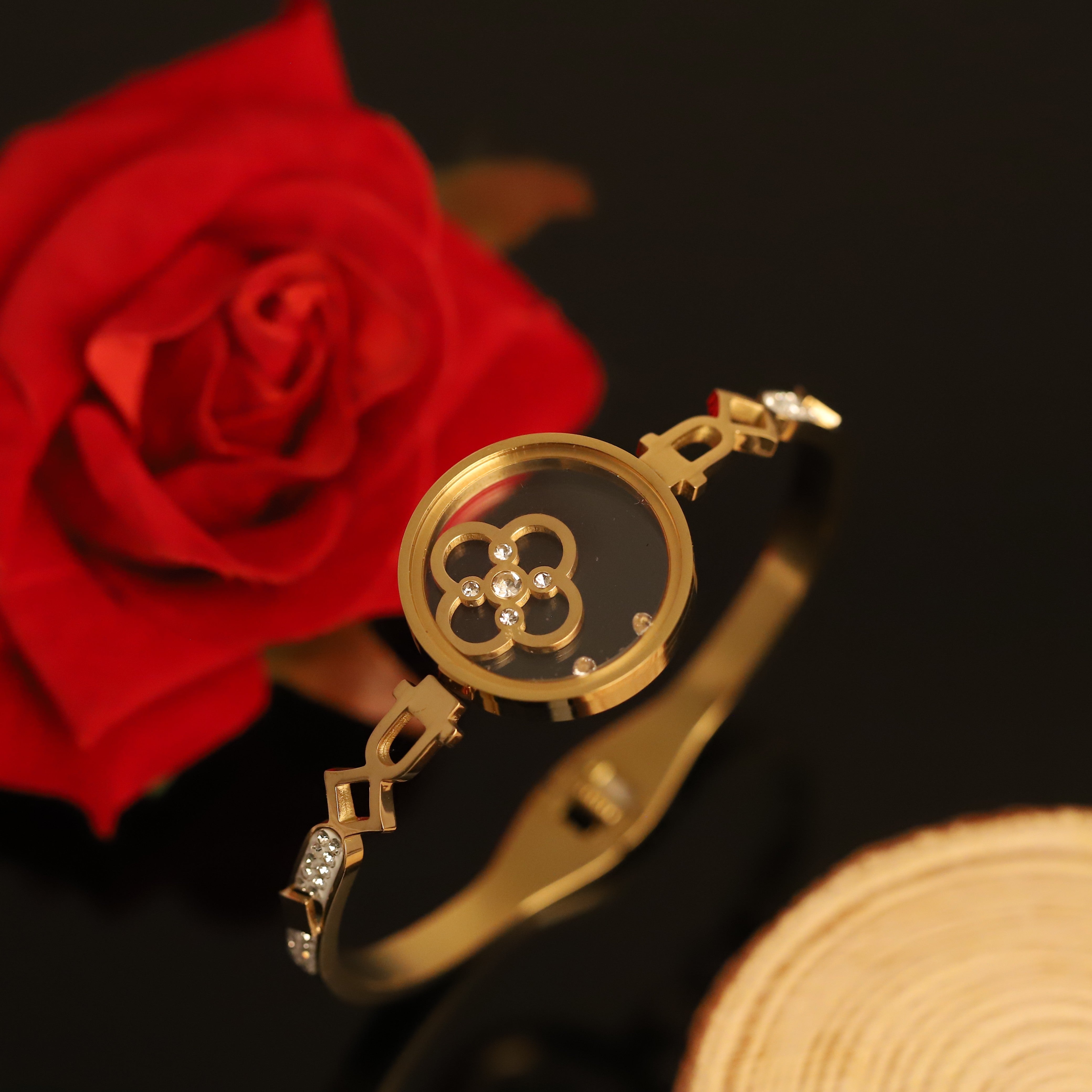 Gold-Plated Locket Bracelet  – Anti-Tarnish & Skin-Friendly (GOLD)