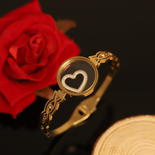 Gold-Plated Locket Bracelet  – Anti-Tarnish & Skin-Friendly (GOLD)