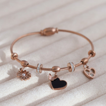 Gold-Plated Magnetic Bracelet – Anti-Tarnish & Skin-Friendly (ROSE GOLD)