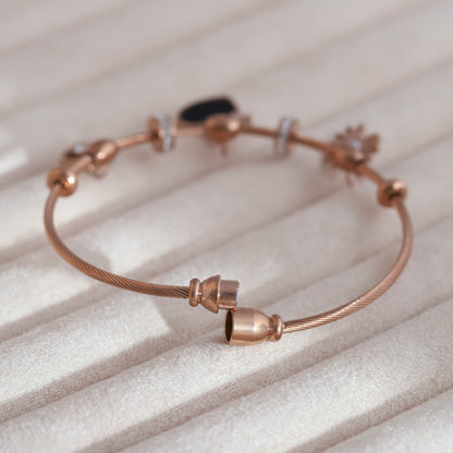 Gold-Plated Magnetic Bracelet – Anti-Tarnish & Skin-Friendly (ROSE GOLD)