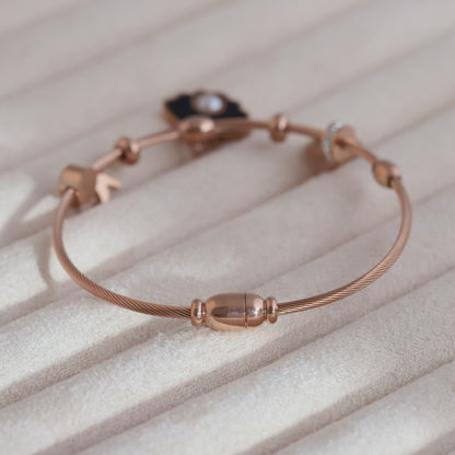 Gold-Plated Magnetic Bracelet – Anti-Tarnish & Skin-Friendly (ROSE GOLD)
