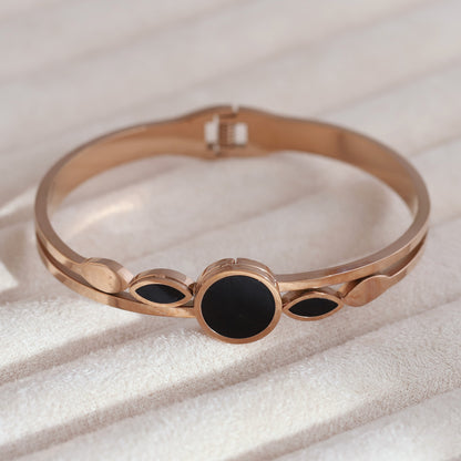 Gold-Plated Cuff Bracelet – Anti-Tarnish & Skin-Friendly (ROSE GOLD)