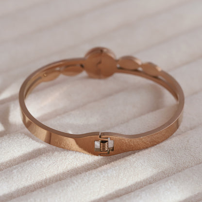 Gold-Plated Cuff Bracelet – Anti-Tarnish & Skin-Friendly (ROSE GOLD)