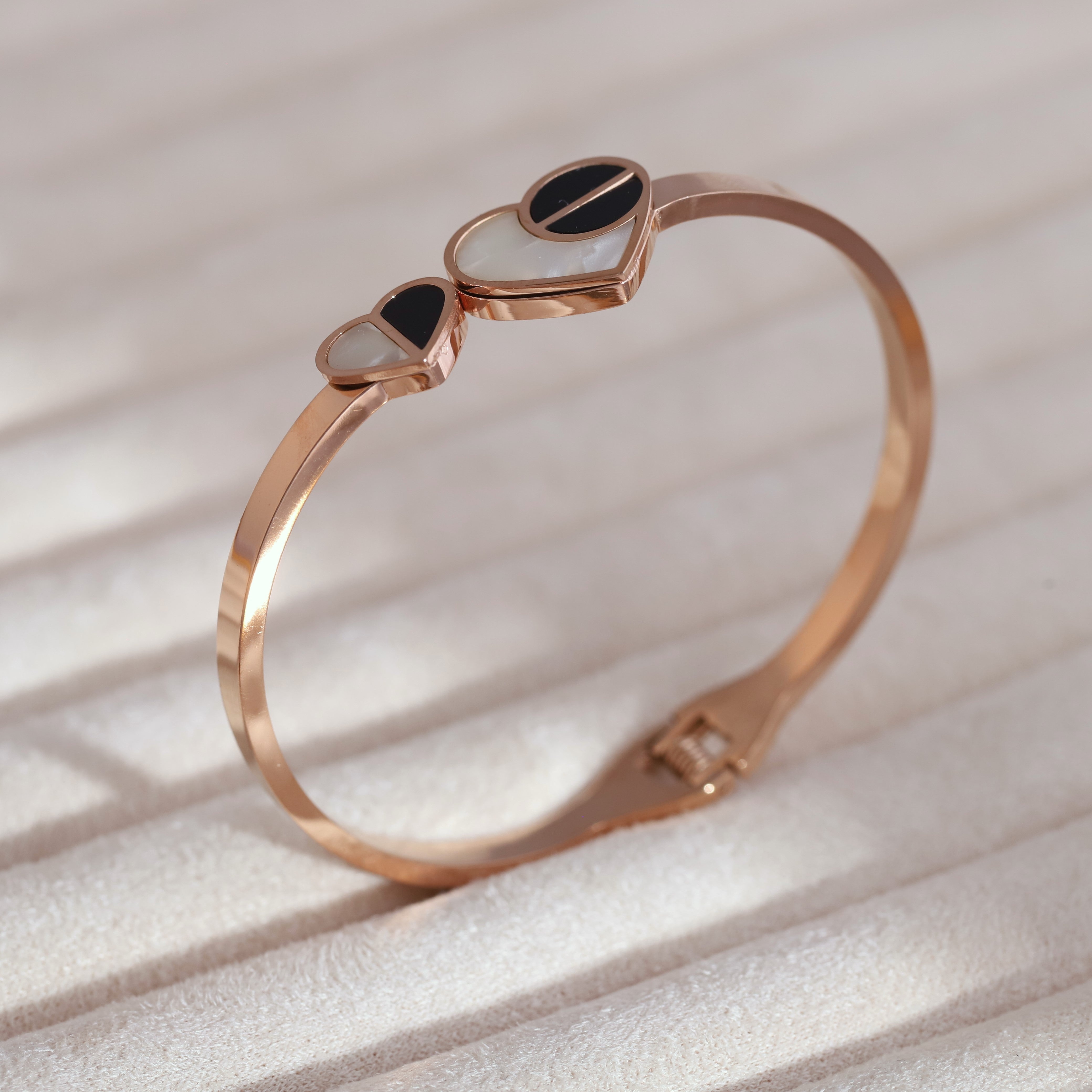 Gold-Plated Cuff Bracelet – Anti-Tarnish & Skin-Friendly (ROSE GOLD)
