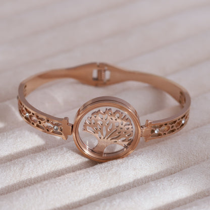 Gold-Plated Locket Bracelet  – Anti-Tarnish & Skin-Friendly (ROSE GOLD)