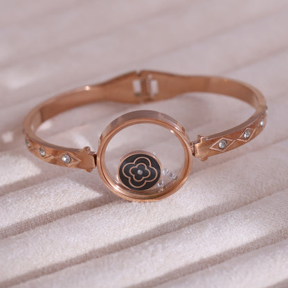 Gold-Plated Locket Bracelet  – Anti-Tarnish & Skin-Friendly (ROSE GOLD)