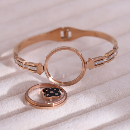 Gold-Plated Locket Bracelet  – Anti-Tarnish & Skin-Friendly (ROSE GOLD)