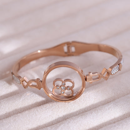 Gold-Plated Locket Bracelet  – Anti-Tarnish & Skin-Friendly (ROSE GOLD)