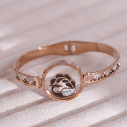 Gold-Plated Locket Bracelet  – Anti-Tarnish & Skin-Friendly (ROSE GOLD)