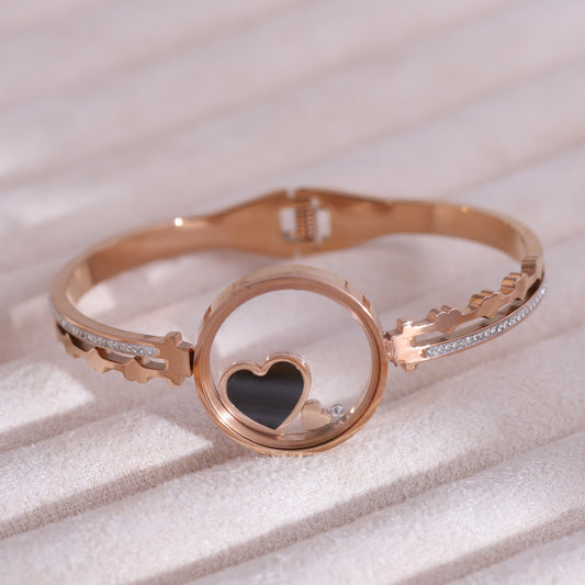 Gold-Plated Locket Bracelet  – Anti-Tarnish & Skin-Friendly (ROSE GOLD)