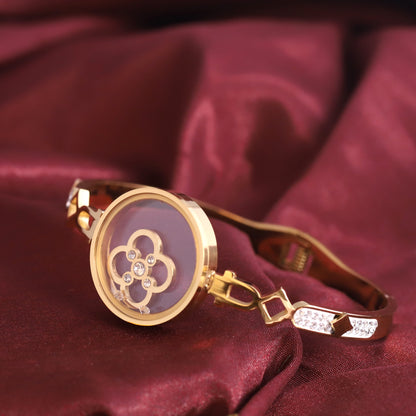 Gold-Plated Locket Bracelet  – Anti-Tarnish & Skin-Friendly (GOLD)
